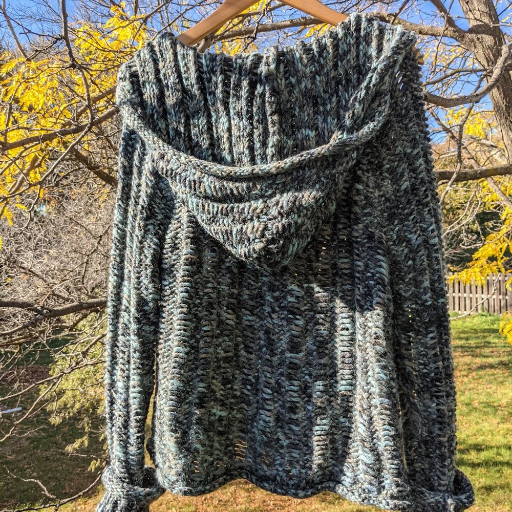 Anthropologie Hand Knit By Dollie Foehn Wool Cardigan - Picture 9 of 14